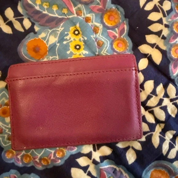 Tory Burch Fuchsia Card Holder - Picture 2 of 8
